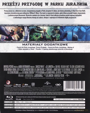 Park Jurajski III (steelbook) [Blu-Ray]