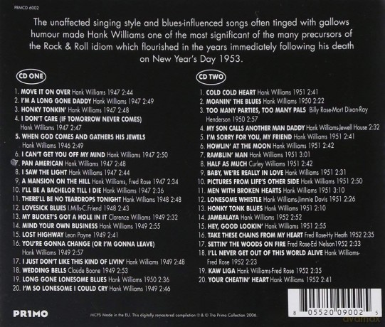 Hank Williams: The Hillbilly Shakespeare [2CD]