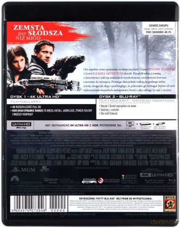 Hansel i Gretel: Łowcy Czarownic [Blu-Ray 4K]+[Blu-Ray]