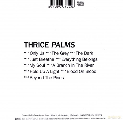 Thrice: Palms [CD]