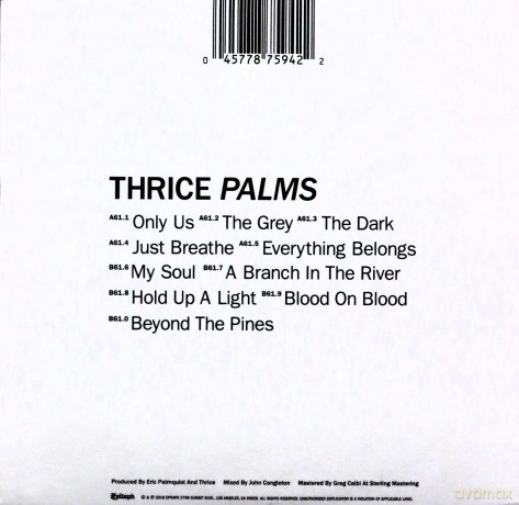 Thrice: Palms [CD]