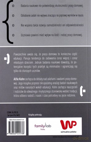 Mit pracy domowej - Alfie Kohn [KSIĄŻKA]