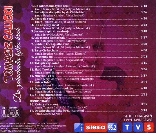 Tomasz Calicki: Do zakochania tylko krok [CD]