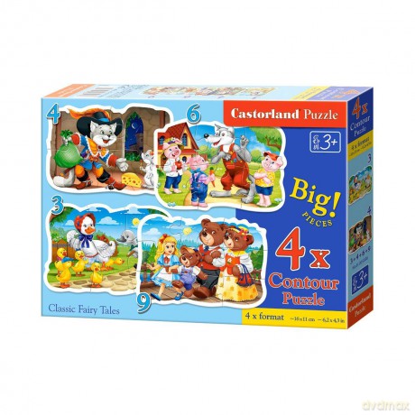 CASTORLAND 4w1 - Klaszyczne bajki [PUZZLE]