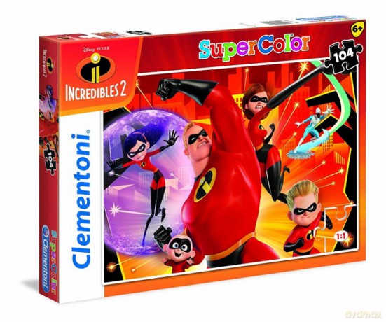 CLEMENTONI 104 el. Super Kolor Iniemamocni 2 [PUZZLE]