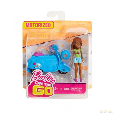 Lalka Barbie On The Go Niebieski skuter