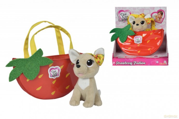Maskotka Chi Chi Love Truskawkowy piesek