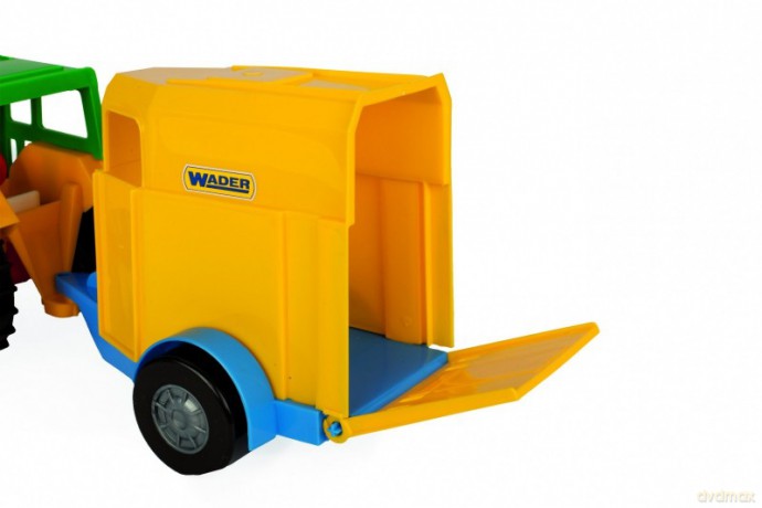 Traktor z przyczepą na konia 38 cm w folii