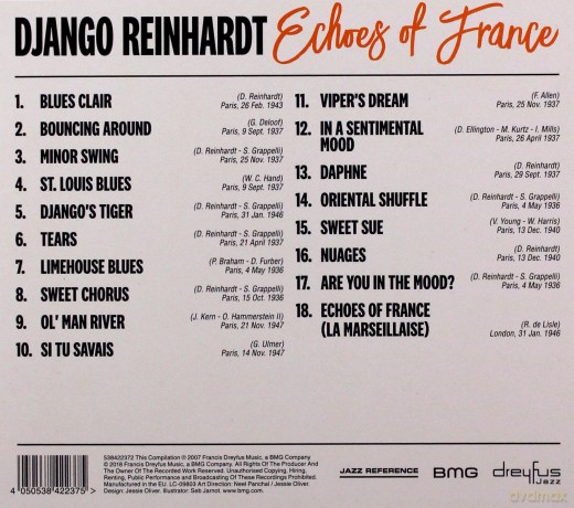 Django Reinhardt: Echoes Of France [CD]