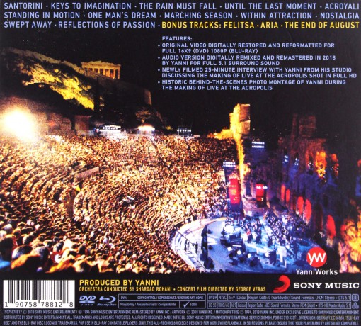 Yanni: Yanni - Live at the Acropolis - 25th Anniversary Remastered (Deluxe) [3CD]