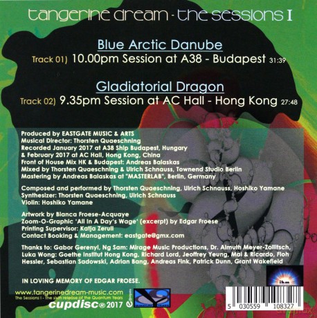 Tangerine Dream: The Sessions 1 [CD]