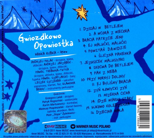 Anna Chowaniec-Rybka: Gwiozdkowo Opowiostka [CD]