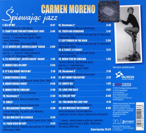 Carmen Moreno: Śpiewając jazz [CD]