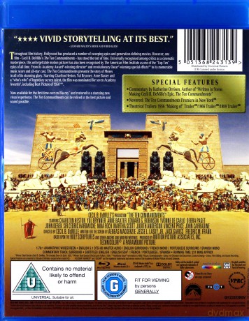 The Ten Commandments (Dziesięcioro Przykazań) [2xBlu-Ray]