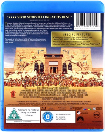 The Ten Commandments (Dziesięcioro Przykazań) [2xBlu-Ray]