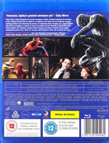 Spider-Man 3 [Blu-Ray]