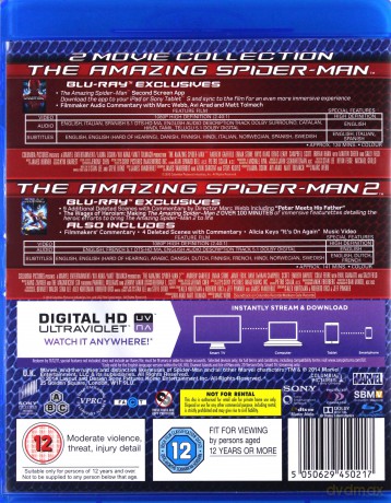 Amazing Spiderman 1-2 (Niesamowity Spider-Man 1-2) [2xBlu-Ray]
