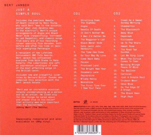 Jansch Bert: Just A Simple Soul [2CD]