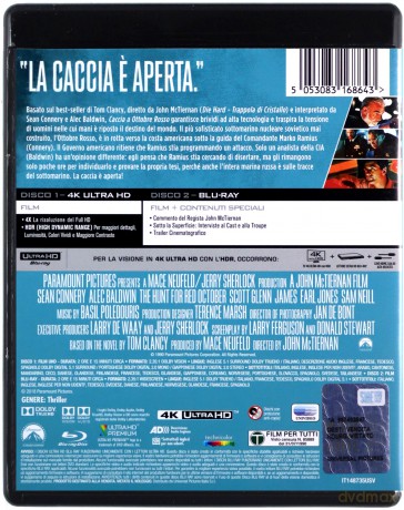 The Hunt for Red October (Polowanie na Czerwony Październik) [Blu-Ray 4K]+[Blu-Ray]