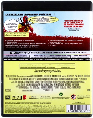 Deadpool 2 Theatrical and Unrated Super Duper Cut [2xBlu-Ray 4K]+[2xBlu-Ray]