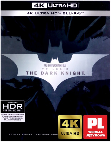 Batman Początek / Mroczny Rycerz / Mroczny Rycerz Powstaje [BOX] [3xBlu-Ray 4K]+[6xBlu-Ray]
