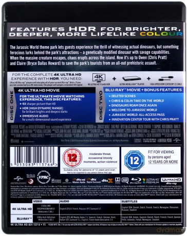 Jurassic World [Blu-Ray 4K]+[Blu-Ray]