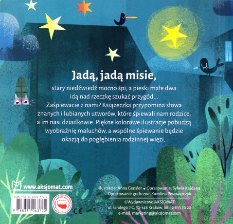 Jadą jadą misie. Piosenki dla malucha [KSIĄŻKA]