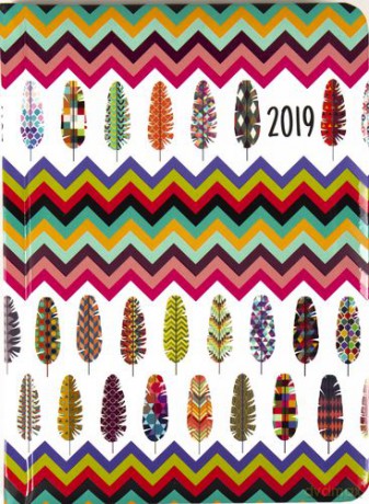 Kalendarz 2019 fauna B6 tns kolorowe pióra 70177 [KALENDARZ]