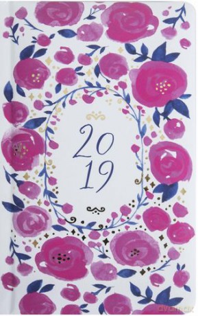 Kalendarz 2019 flora A6 kieszonkowy róże 70196 [KALENDARZ]