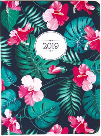 Kalendarz 2019 flora B6 dnt hibiskus 70212 [KALENDARZ]