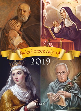 Kalendarz 2019 święci przez cały rok zdzierak [KALENDARZ]