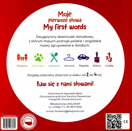 Moje pierwsze słowa. My first words [KSIĄŻKA]