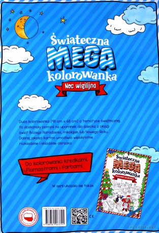 Noc wigilijna. Świąteczna megakolorowanka [KSIĄŻKA]