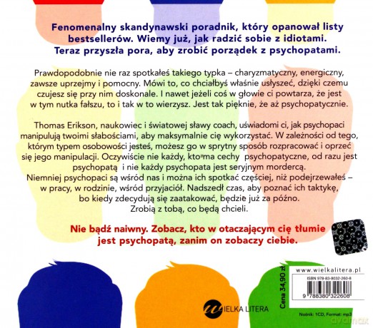 Otoczeni przez psychopatów. Jak rozpoznać tych, którzy tobą manipulują - Thomas Erikson [AUDIOBOOK]