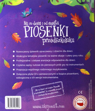 Piosenki przedszkolaka na co dzień i od święta [KSIĄŻKA]+[CD]
