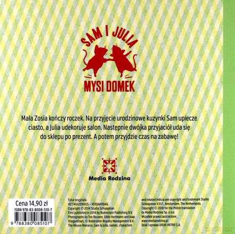 Urodziny. Mysi domek - Karina Schaapman [KSIĄŻKA]