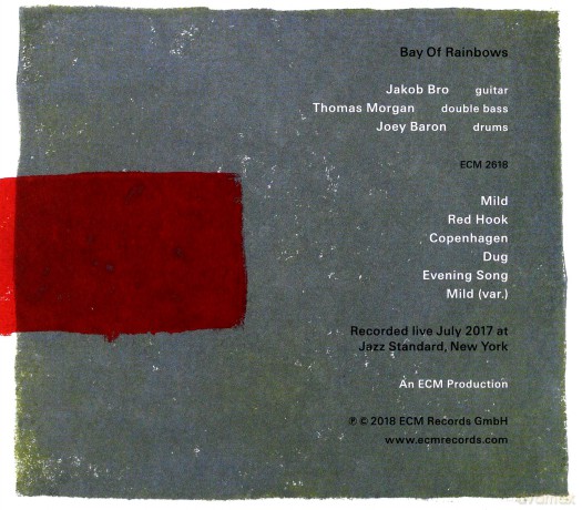 Jakob Bro Trio: Bay Of Rainbows [CD]