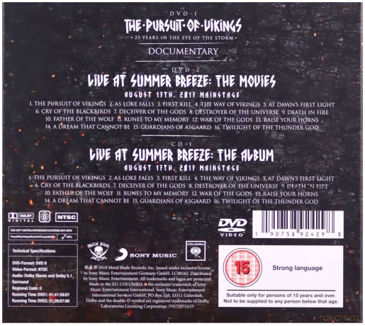 Amon Amarth: The Pursuit Of Vikings: 25 Years In The Eye Of The Storm [2DVD]+[CD]