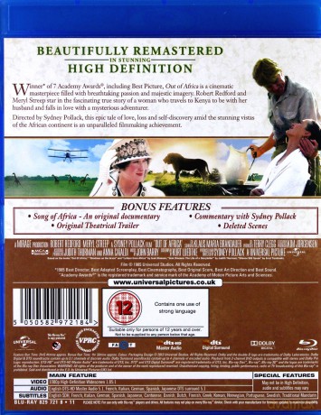 Out of Africa (Pożegnanie z Afryką) [Blu-Ray]