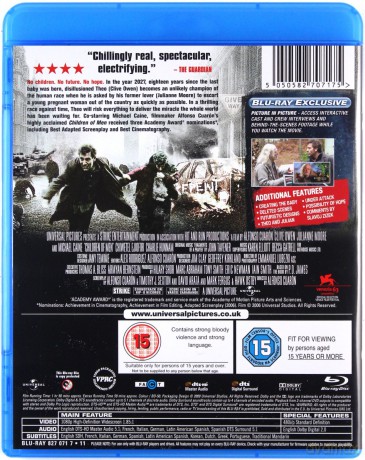 Children of Men (Ludzkie dzieci) [Blu-Ray]
