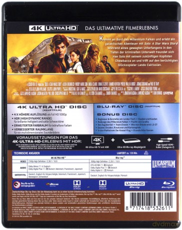 Solo: A Star Wars Story (Han Solo: Gwiezdne Wojny - Historie) [Blu-Ray 4K]+[2xBlu-Ray]