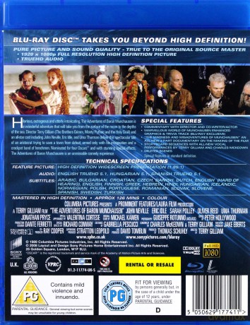 Przygody Barona Munchausena [Blu-Ray]