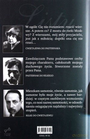Listy - Marina Cwietajewa, Maria Rilke Rainer, Boris Paste [KSIĄŻKA]