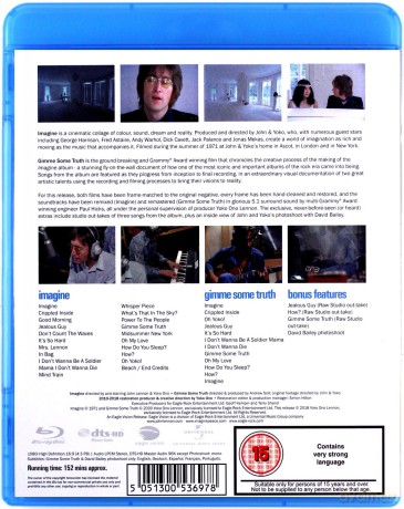 John Lennon & Yoko Ono: Imagine & Gimme Some Truth [Blu-Ray]