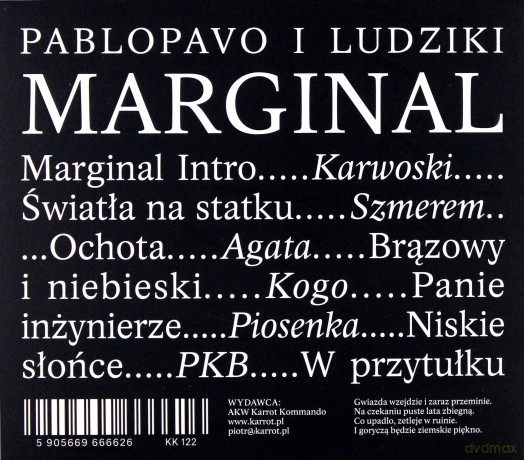 Pablopavo i Ludziki: Marginal [CD]