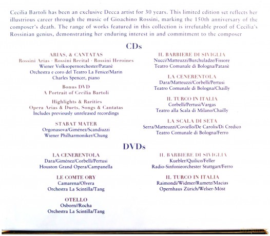 Cecilia Bartoli: Rossini [BOX] [6DVD]+[15CD]