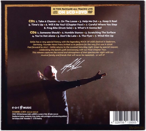 Saga: So Good So Far - Live At Rock Of Ages (digipack) [2CD]+[DVD]