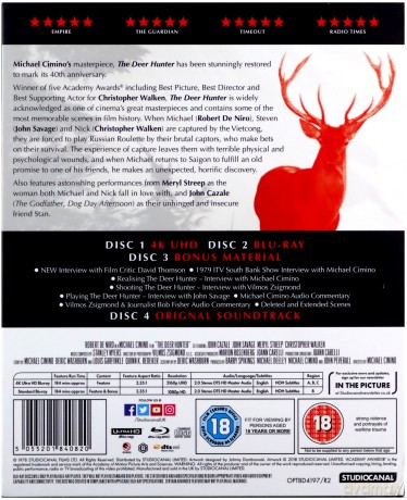 The Deer Hunter 40th Anniversary Collectors Edition (Łowca Jeleni) [BOX] [Blu-Ray 4K]+[2xBlu-Ray]+[CD]