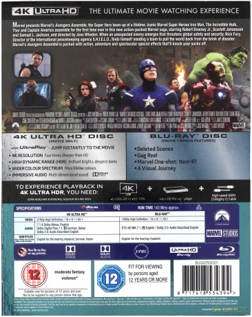 Avengers Assemble [Blu-Ray 4K]+[Blu-Ray]