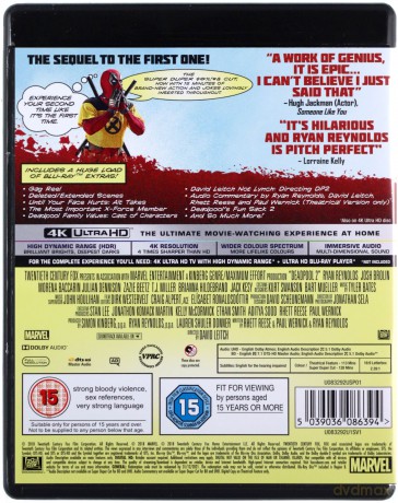 Deadpool 2 Theatrical and Unrated Super Duper Cut [2xBlu-Ray 4K]+[2xBlu-Ray]